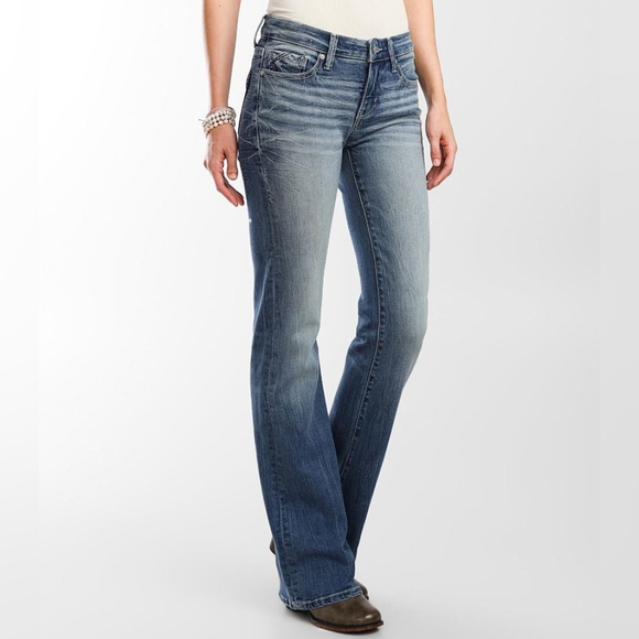 Buckle Denim - Buckle Black Mid-rise Fit #53 boot stretch jeans 24×30